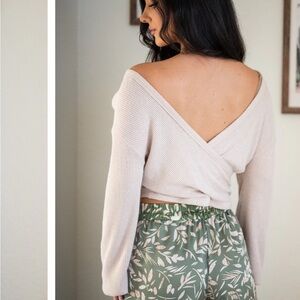 Elegant Cream Off-Shoulder Top